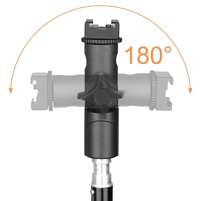 Anwenk Flash Bracket Mount Flash Stand with Umbrella Holder, Swivel, Compatible with Canon Nikon Pentax Olympus Camera Flashes Speedlite Studio LED Light - 1Pack - Image 5